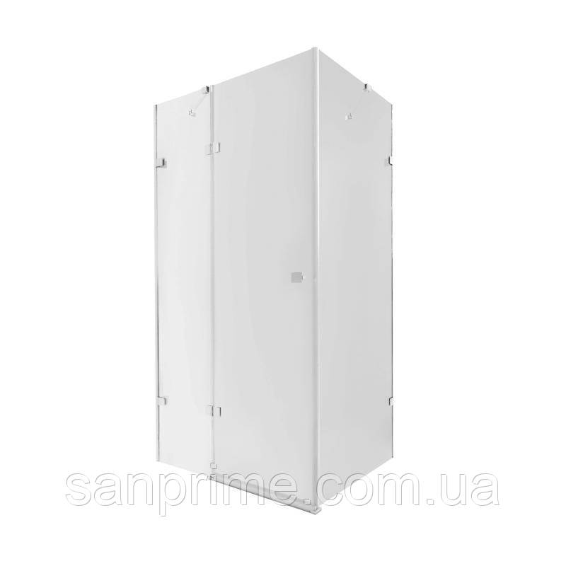 Душова кабіна Qtap Capricorn CRM10128RC6 120x80 см, скло Clear 6 мм, покриття CalcLess без піддона