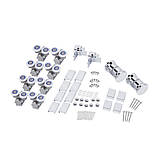 Душова кабіна Qtap Pisces CRM109-11SP5 90-105x90-105 см, скло Pear 5 мм без піддона, фото 7