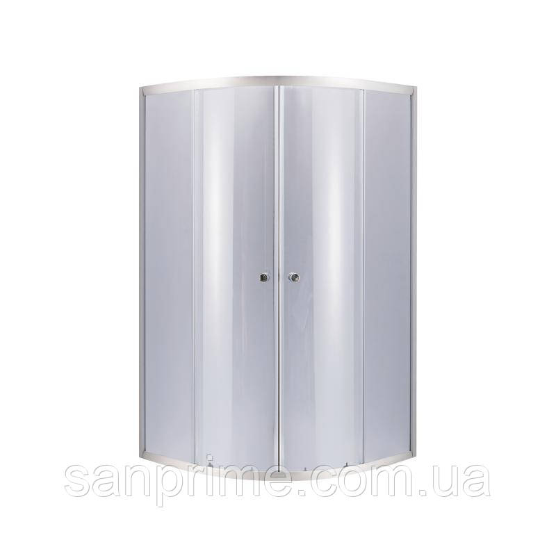 Душова кабіна Lidz Latwa SC80x80.SAT.MID.GR, скло тоноване 4 мм без піддона