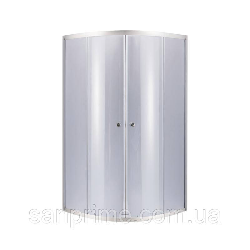Душова кабіна Lidz Latwa SC80x80.SAT.LOW.GR, скло тоноване 4 мм без піддона