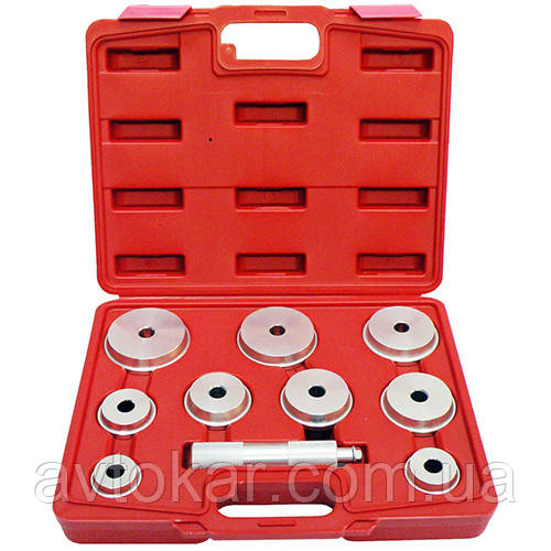 Набір оправ для зняття/установки підшипників і сальників (10 од) HESHITOOLS HS-E2010, фото 1