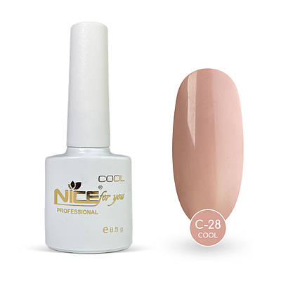 Гель-лак Nice for you Cool C-28 Рожевий парфе 8.5 г