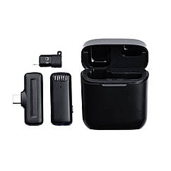 Мікрофон петличний бездротовий bluetooth для телефону петличка на одяг професійний Lugi