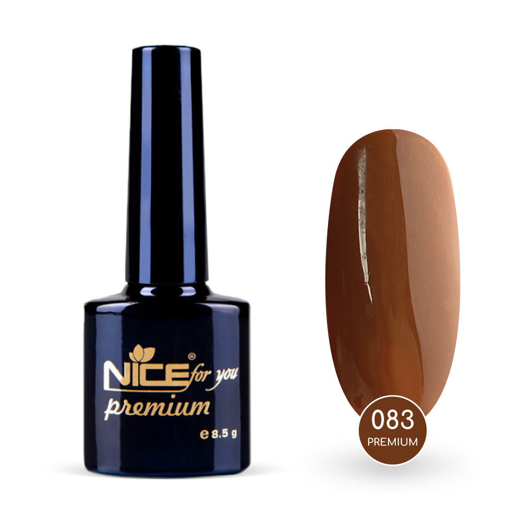 Гель-лак Nice for you Premium №083 Шоколадний 8.5 г