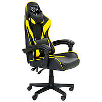 Комп'ютерне геймерське крісло Рейсер VR Racer Dexter Djaks чорний/жовтий