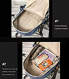 Рюкзак шкільний для хлопчика дівчинки піідлітка студента бежевий міський з кишенями, фото 5