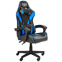 Комп'ютерне геймерське крісло Рейсер VR Racer Dexter Djaks чорний/синій