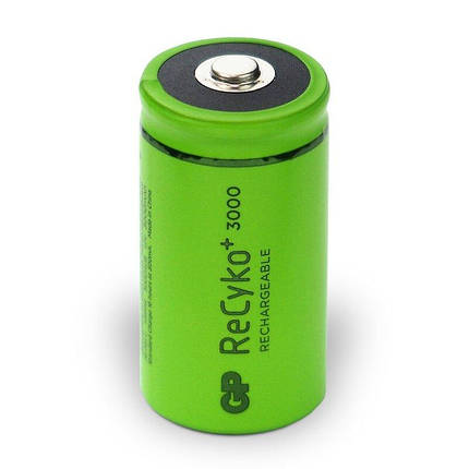 Акумулятор GP Recyko+ 3000, C/R14, 3000mAh, 3A, LSD Ni-MH, bulk, Button Top, фото 1