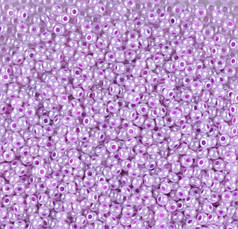 Бісер чеський Preciosa 37128, перлинний, рожево-бузковий (10 г)