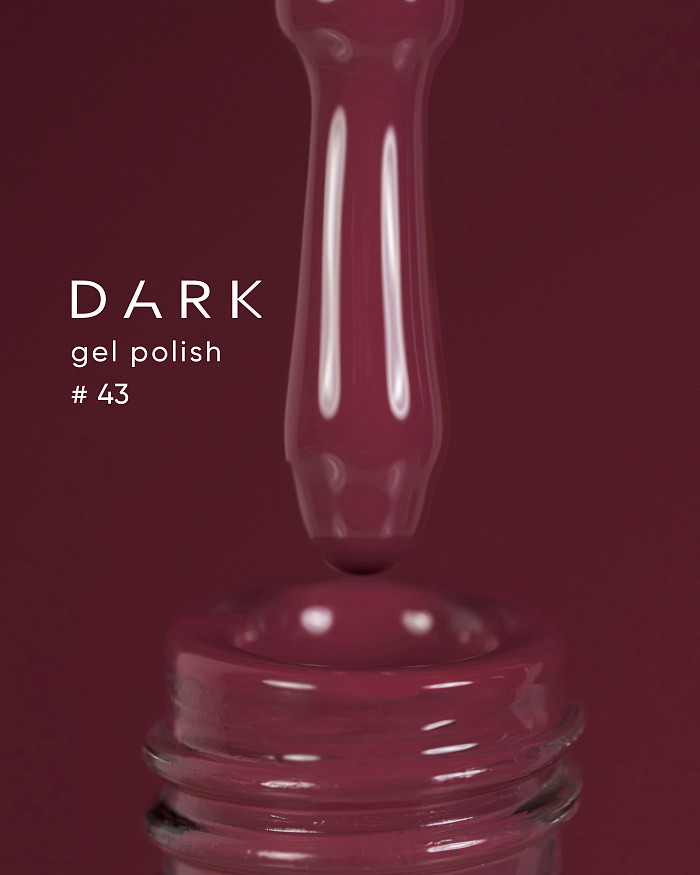 Dark gel polish 43, 6 ml