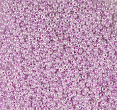 Бісер чеський Preciosa 37328, перлинний, бузковий (10 г)