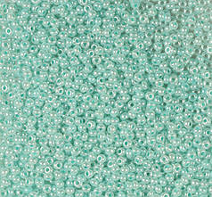 Бісер чеський Preciosa 37358, перлинний, бірюзовий світлий (10 г)