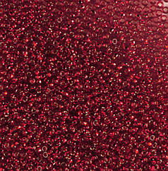 Бісер чеський Preciosa 97090, блискучій, темно-червоний (10 г)