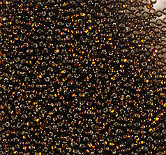 Бісер чеський Preciosa 17140, блискучій, коричневий темный (10 г)