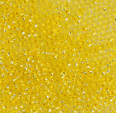 Бісер чеський Preciosa 18286, блискучій, лимонний (10 г)