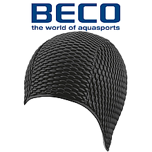Шапочка для плавання жіноча шапочка для басейну гумова BECO 7300 0 чорна