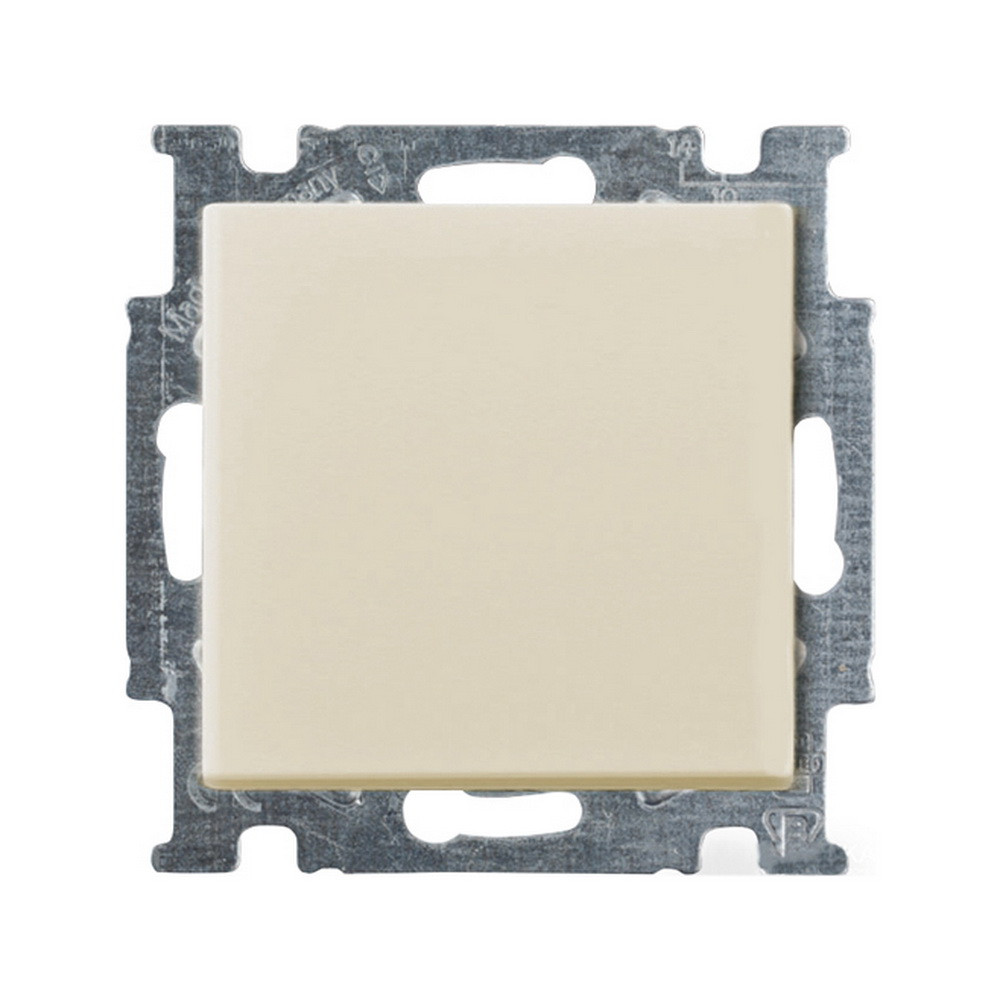 Вимикач ABB basic55 cлонова кість 1кл прохідний, фото 1