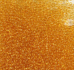 Бісер чеський Preciosa 10050, прозорий, янтарний (10 г)