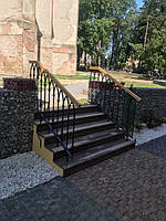 Гранітні сходи Токівські (коричневі, темно-червоні)