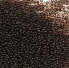 Бісер чеський Preciosa 10140, прозорий, коричневий темний (10 г)