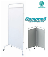 Ширма медична оснащена 2-ма колесами та 1-м гумовим наконечником ШМ-1п