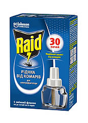 Рідина проти комарів для електрофумігаторів Raid 30 ночей 20 мл