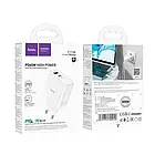Адаптер живлення для телефона Hoco C113A Awesome White (6931474790910) 65W, фото 4
