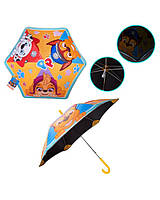 Парасолька дитяча Paw Patrol PL82136 герої, світловідбивна стрічка, діаметр – 89 см, довжина тростини – 69 см
