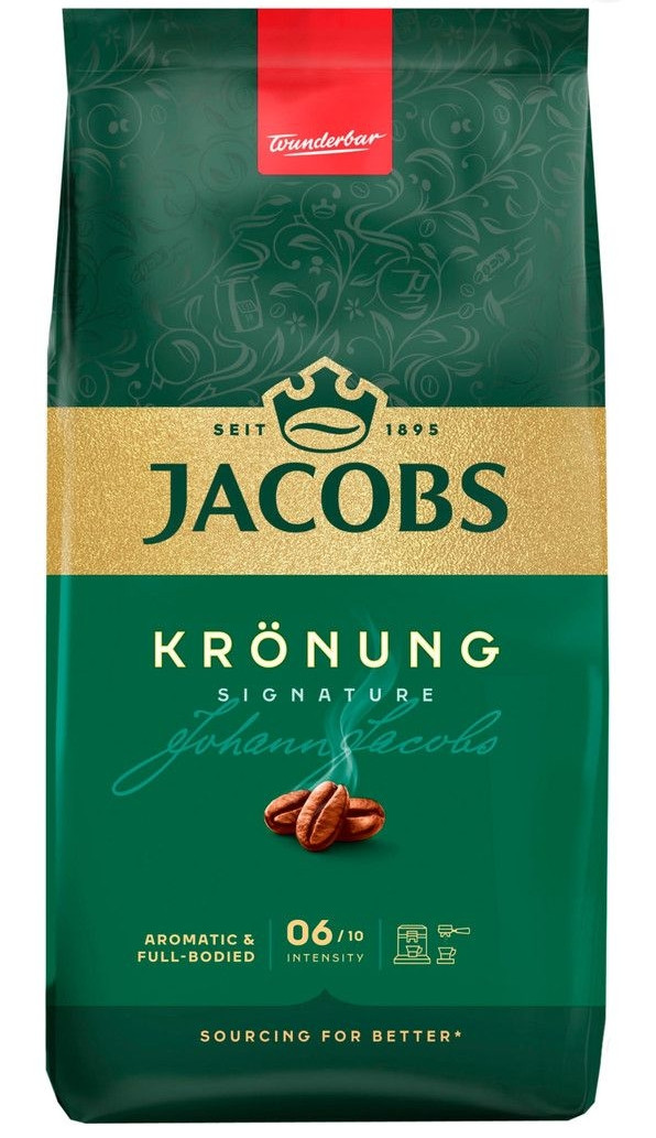 ОРИГІНАЛ! Кава в зернах Jacobs Kronung Signature 1000г (Jacobs KRONUNG 1кг)