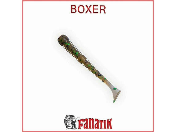 Приманка силіконова риболовна Boxer 3 (75 мм) колір 004 (8шт. в уп. ) ТМ FANATIK FG, фото 1