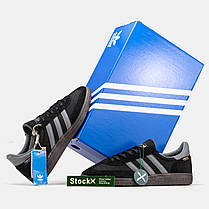 Чоловічі Кросівки Adidas Spezial Handball Cordura Black Grey / Адідас Спешл Гандбол Кордура Чорні з Сірим, фото 6