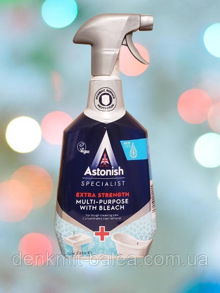 Засіб проти нальоту, іржі та бруду, що в'ївся з вибілювачем Astonish Multi-Purpose with Bleach 750 мл