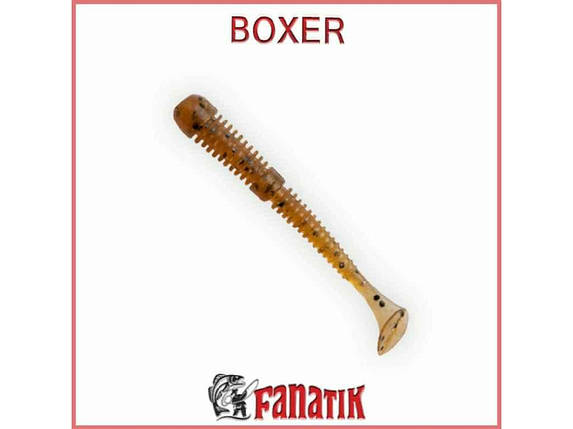 Приманка силіконова риболовна Boxer 3,5 (75 мм) колір 002 (6шт. в уп. ) ТМ FANATIK FG, фото 1