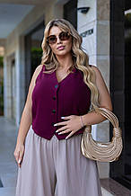 Жіночий жилет класичний "Justin" | Батал