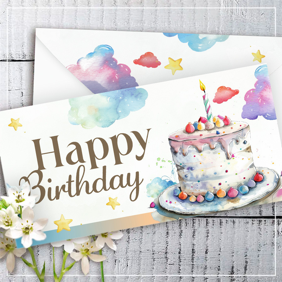 Конверт для грошей "Happy Birthday"