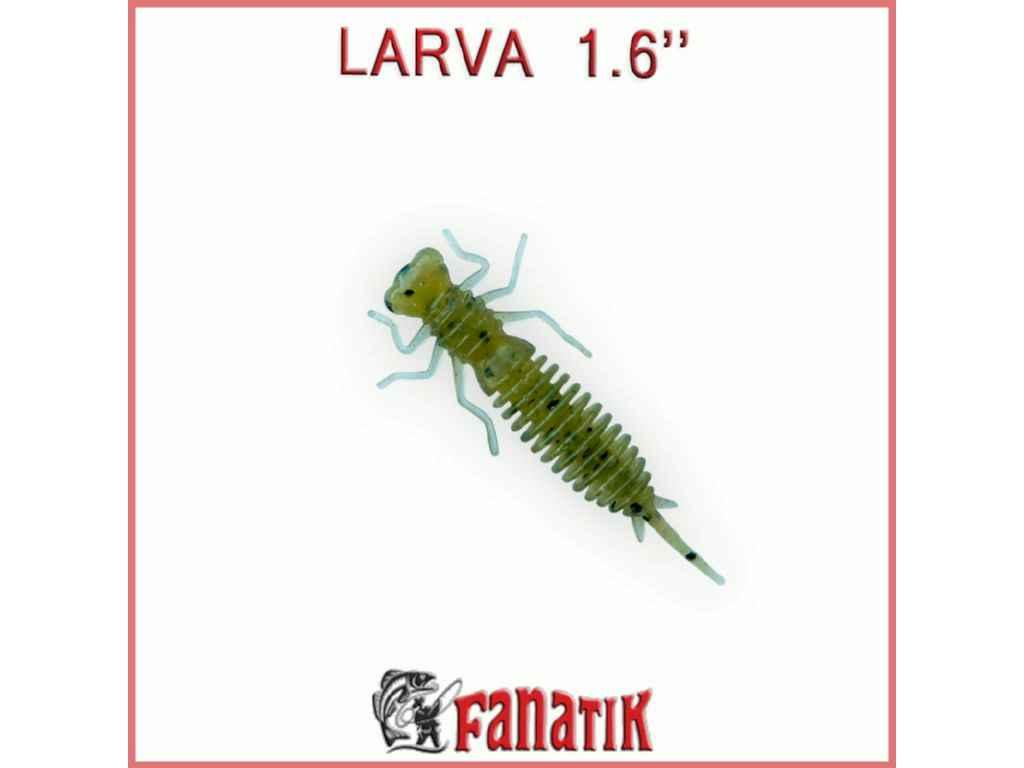 Приманка силіконова риболовна Larva 2,5 (75мм) колір 001 (7шт/уп) ТМ FANATIK FG