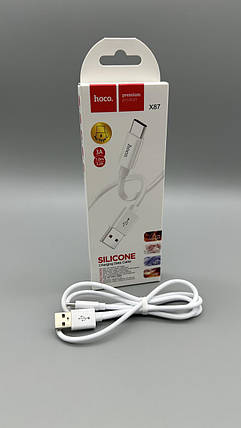Кабель HOCO X87 Type-C Magic silicone charging data cable, фото 1