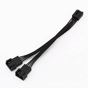 Розгалужувач 1х2 PWM для корпусного вентилятора TRY FUN HUB 0,1 м 3pin чорний