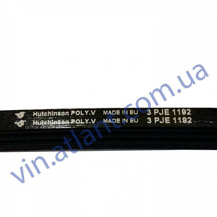 Ремінь POLY 1192 J3 EL для пральних машин Indesit C00144120, фото 1