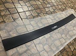 Накладка на бампер із загином Fiat FIORINO з 2008 р. (Carbon)