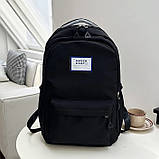 Рюкзак Fashion Maoch Case чоловічий жіночий дитячий шкільний портфель чорний, фото 6