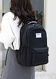 Рюкзак Fashion Maoch Case чоловічий жіночий дитячий шкільний портфель чорний, фото 3