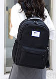 Рюкзак Fashion Maoch Case чоловічий жіночий дитячий шкільний портфель чорний, фото 4