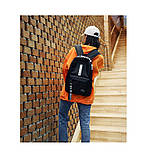 Рюкзак BE YOUR STYLE чоловічий жіночий дитячий шкільний портфель чорний з білим, фото 8