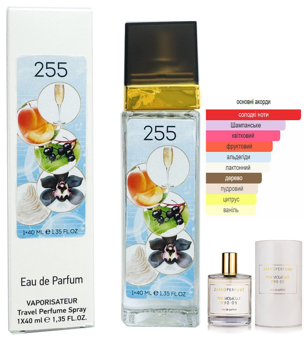 Жіночий парфум № 255 за мотивами Zarkoperfume Pink Molécule 090.09 (Заркопарфюм Пінк Молекула 090.09) 40 мл ОПТ