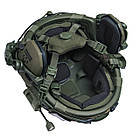 Шолом тактичний Fast TEAM WENDY Helmet NIJ IIIA + Навушники Walkers Razor Slim з чебурашкою + ліхтарик + кавер, фото 4