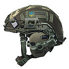Шолом тактичний Fast TEAM WENDY Helmet NIJ IIIA + Навушники Walkers Razor Slim з чебурашкою + ліхтарик + кавер, фото 3