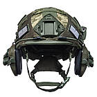 Шолом тактичний Fast TEAM WENDY Helmet NIJ IIIA + Навушники Walkers Razor Slim з чебурашкою + ліхтарик + кавер, фото 8