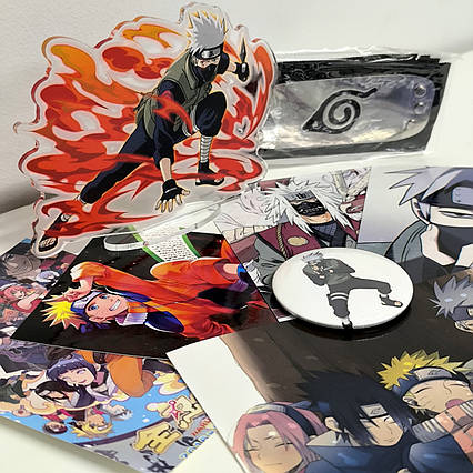 Набір Наруто / Naruto з акриловою фігуркою та банданою