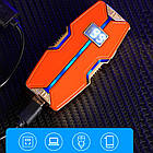 Запальничка USB 2 дуги + сенсор у подарунковому пакованні US-775, фото 3